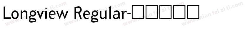 Longview Regular字体转换